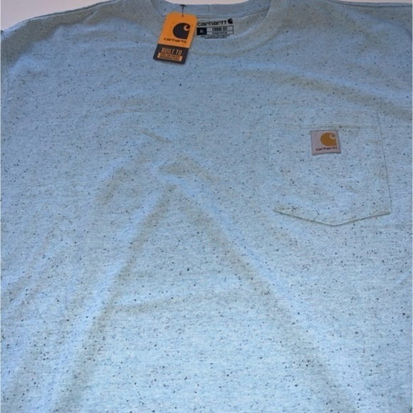 CARHARTT MEN'S LIGHT BLUE‎ LOOSE FIT HEAVYWEIGHT POCKET T-SHIRT SIZE XXL (V) - Picture 1 of 5